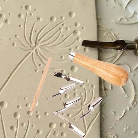 Kit Speedball Speedy-Cut Pour Créer Tampons - Blocs De Linoléum Et Outils, Neuf