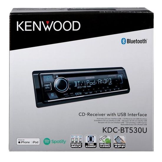 KENWOOD Autoradio CD- USB - Bluetooth KDC-BT530U - Cdiscount Auto