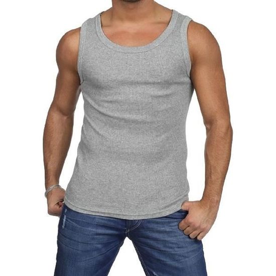 Lot De 3 Débardeurs Homme 100% Coton - Sans Manches - Col Rond - Confortable Et Respirant - YouShow