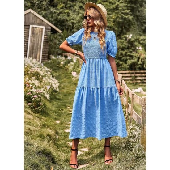 Robe longue hotsell blue box
