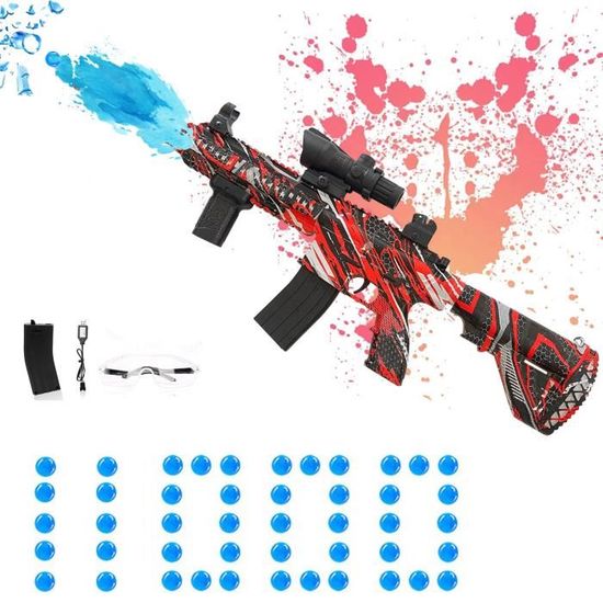 Bombe à Eau Pistolet Electrique avec 11000 Balles Gel Jouet fusil Airsoft  extérieur CS jeu de combat pour 12+ enfants-Bleu et blanc - Cdiscount Jeux  - Jouets