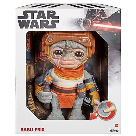 STAR WARS MATTEL FIGURINE PELUCHE SONORE BABU FRIK 23 CM INSPIREE DE L Cdiscount Jeux Jouets