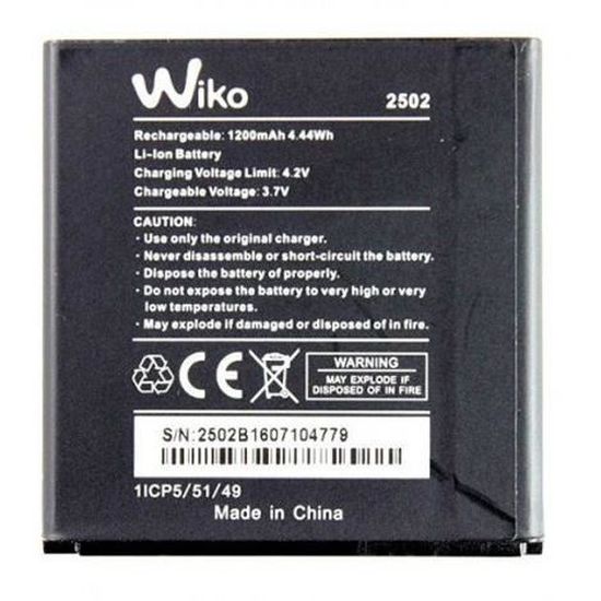 WIKO 4050 Batteria Per Cellulare – 1300 MAh, Compatibile Con Wiko Sunset, Sunset 2, Sunny, Goa, Con Kit Attrezzi E Nastro Adesivo