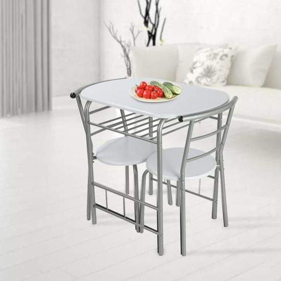 3 pièces à la mode à la maison table à manger chaises ensemble cuisine salle à manger table de petit déjeuner chaises HB021 -RUI #