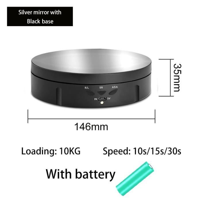 Support Rotatif Solaire Pour Bijoux - Plateau Tournant 360° | Présentoir Pour Montres Et Objets Précieux