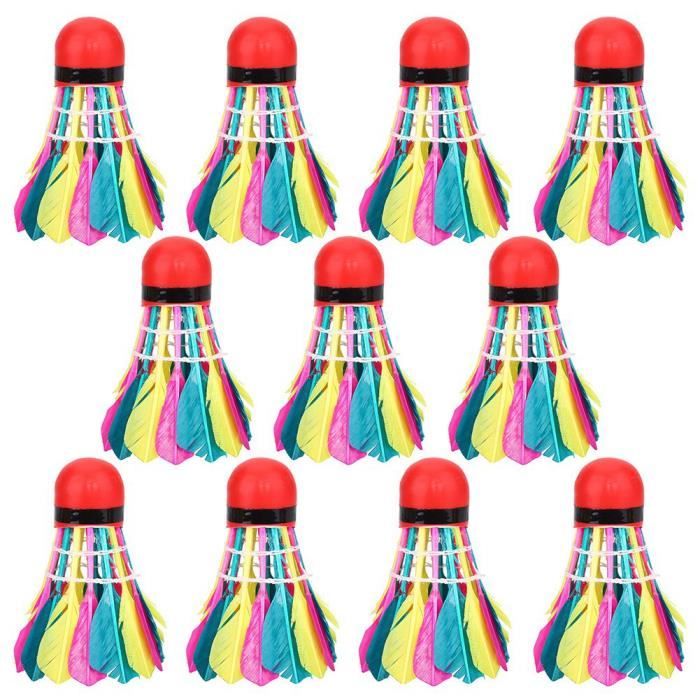11pcs - lot coloré accessoires de formation de sports de volants de badminton colorésXINYSHOP