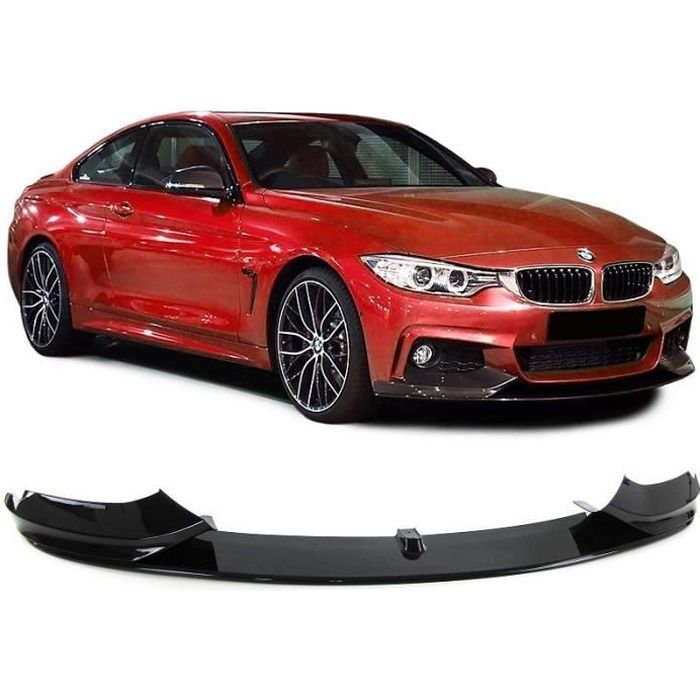 SPOILER AVANT M PERFORMANCE NOIR BRILLANT POUR BMW SERIE 4 F32 F33 F36 PACK M