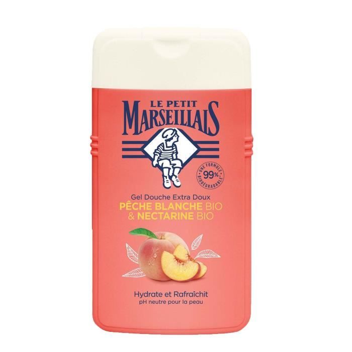LE PETIT MARSEILLAIS Crème de douche Extra doux Pêche/Nectarine - 250 ml