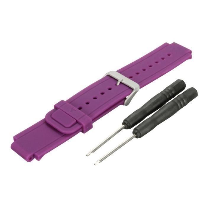 Pour Garmin VivoActive Smart Watch Silicone Montre Band Bracelet Remplace +Outil violet Aw57633