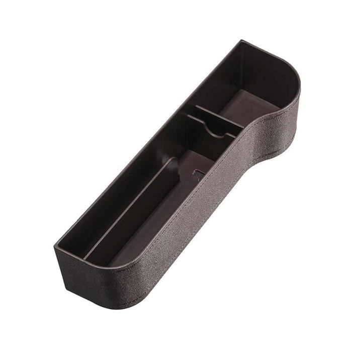 Rangement,Côté conducteur de voiture ABS siège en plastique espace boîte de rangement organisateur de poche - Type 1pc Brown Right