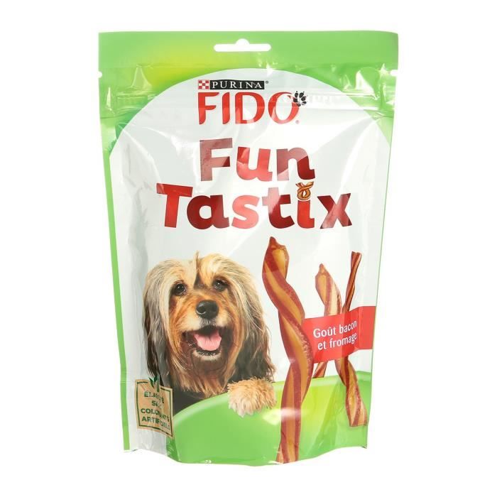 FIDO FunTastix - Goût bacon et fromage - Pour chien - 150 g