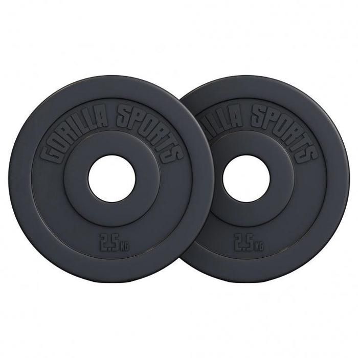 Paire de disques en plastique de 2,5 KG (2 x 2,5 KG) - 50-51 mm