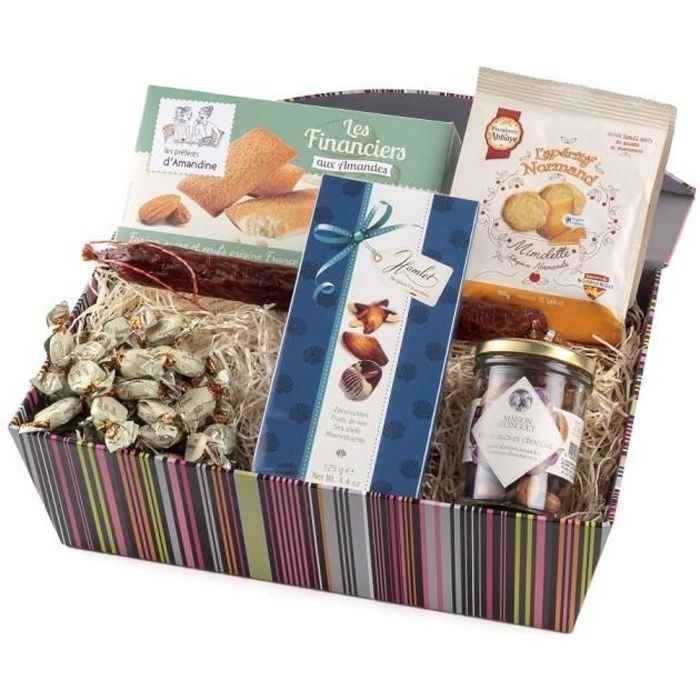 Coffret Cadeau Gourmand - Panier Pause Gourmande Option - Sans coffret - Fabriqué en France