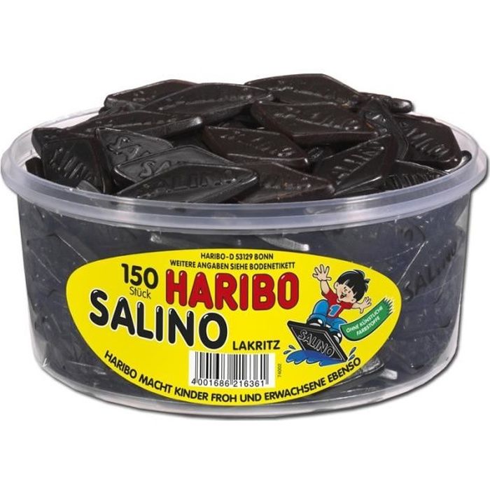Haribo Salino, réglisse, 150 pièces