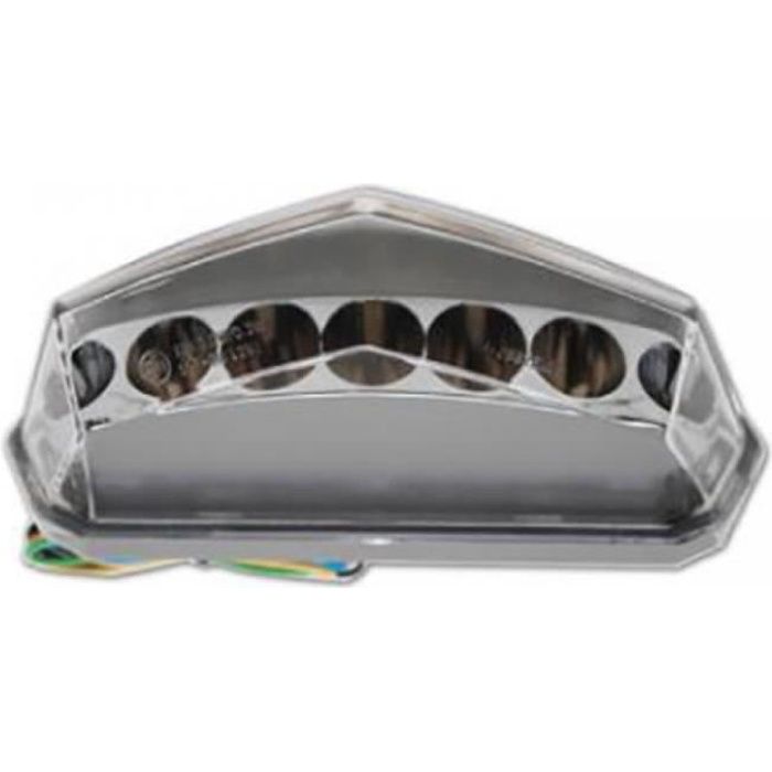 Feu arrière Derbi Senda pour 50 cc de 2006 a NC 11338 etat Feu arrière blanc à leds type lexus avec clignotants intégrés et st...