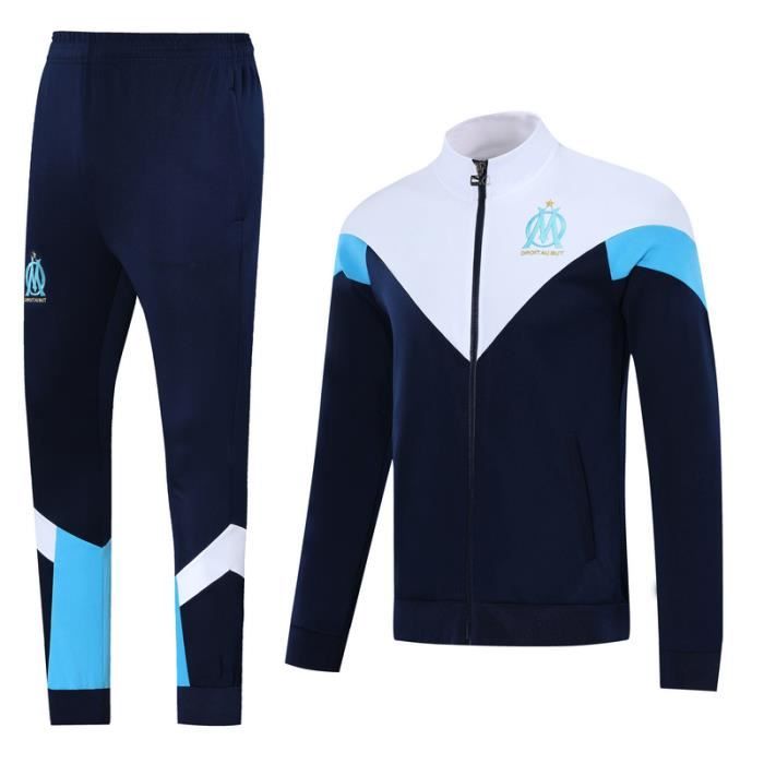 Nouveau Veste à Manches Longues Marseille Survêtement 2020 2021 Survet Pas Cher Survêtement Training pour Homme