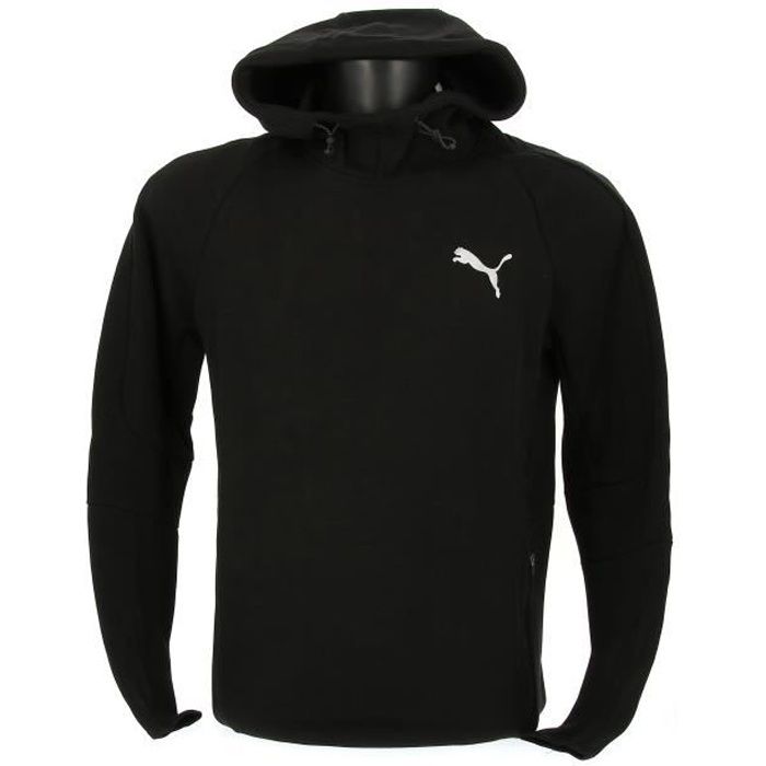 PUMA 589422 01 SWEAT-SHIRT A CAPUCHE SPORTIF POUR HOMMES NOIR :