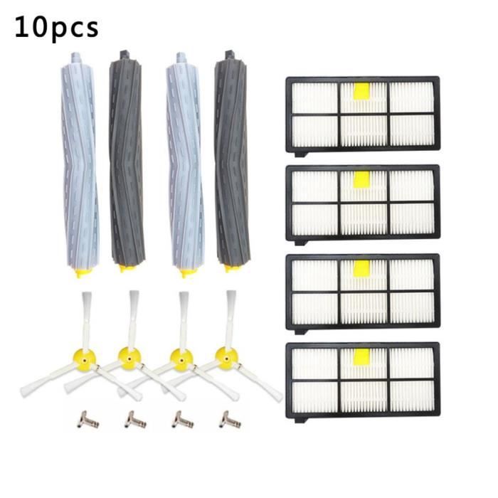 agitant 10pcs kit de réapprovisionnement pour accessoires pour aspirateur irobot roomba 800 900 series
