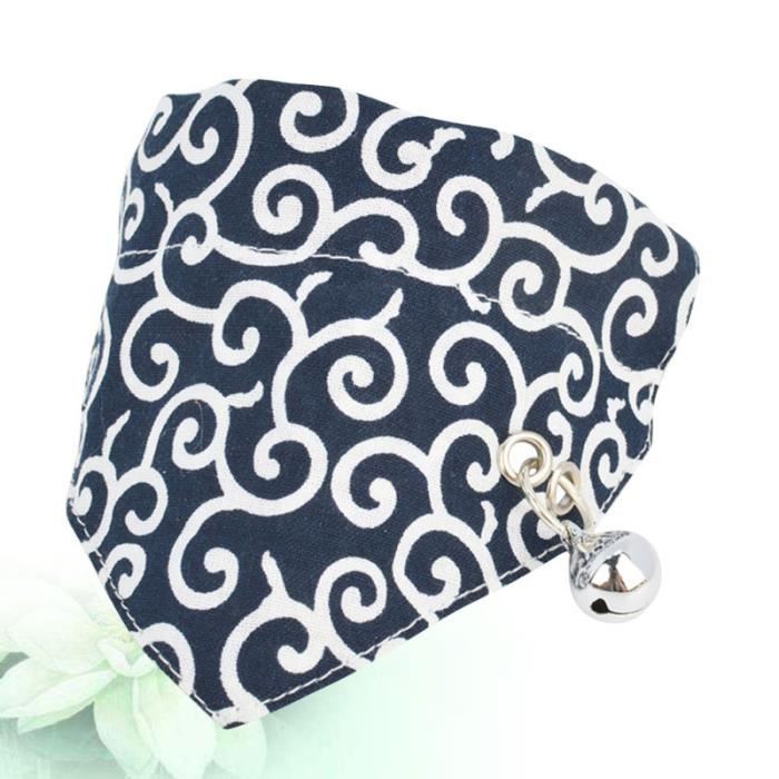 Écharpe triangulaire douce Pet Triangle chasuble Adorable chien chat Bandanas bavoir chiot créatif (vert taille S) SODA-THE GLACE