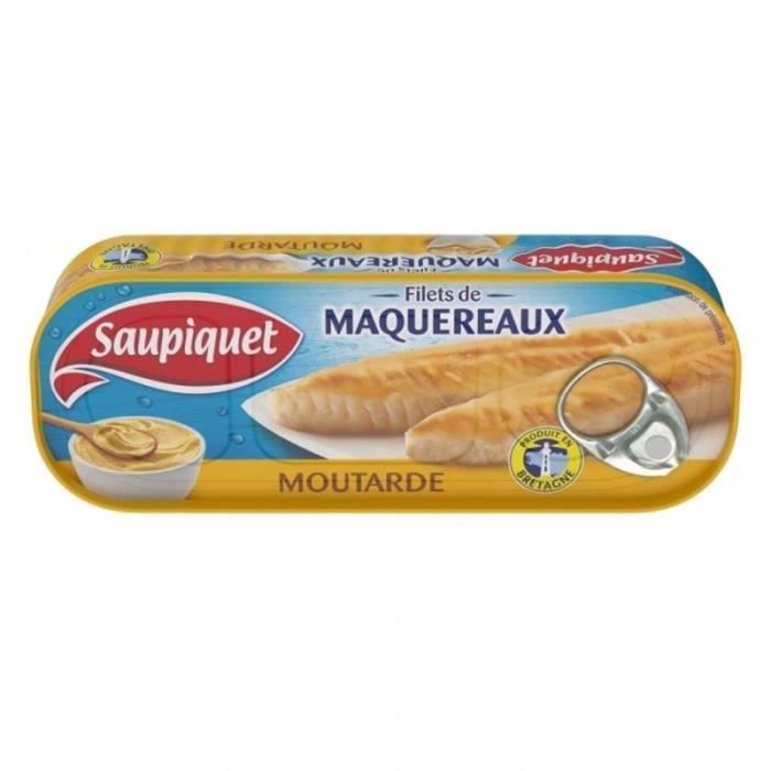 Saupiquet Filets de Maquereaux Moutarde 169g (lot de 5)