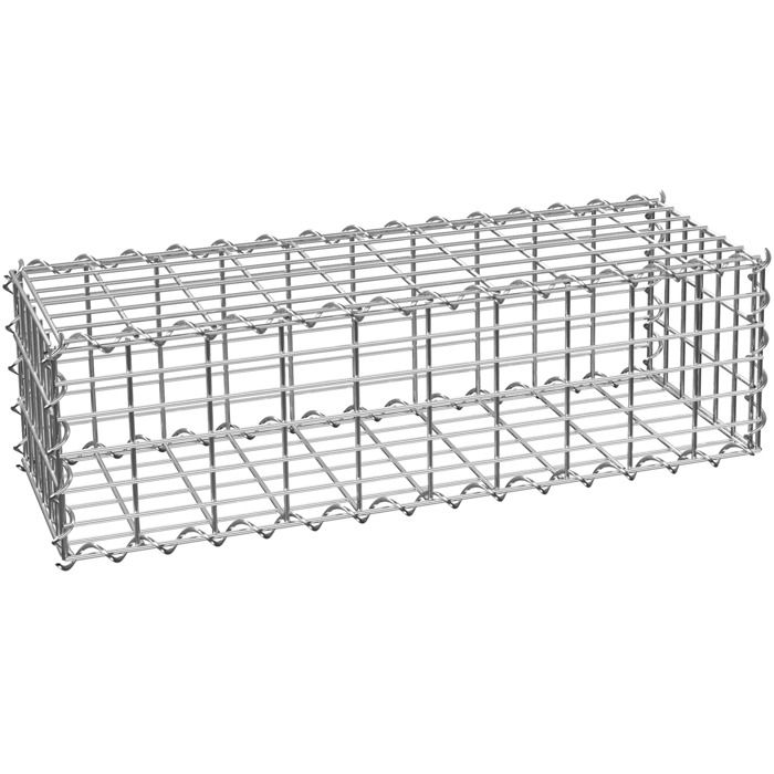 TECTAKE Gabion à Pierre de Soutènement en Acier galvanisé 100