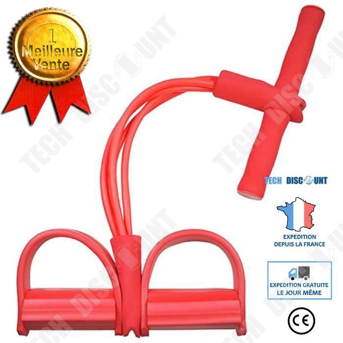 TD® Sport Maison Materiel, Corde de Tension Multifonctionnelle, Abdos Jambes Entraînement de Résistance,Redressement Assis 4 Tubes