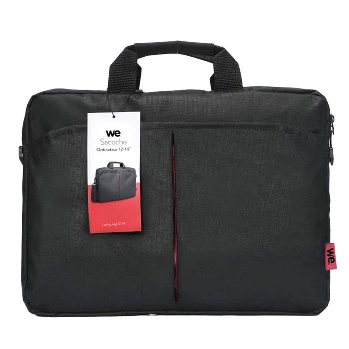 WEClassic We sacoche pour ordinateur portable 12-14'' Noir et rouge