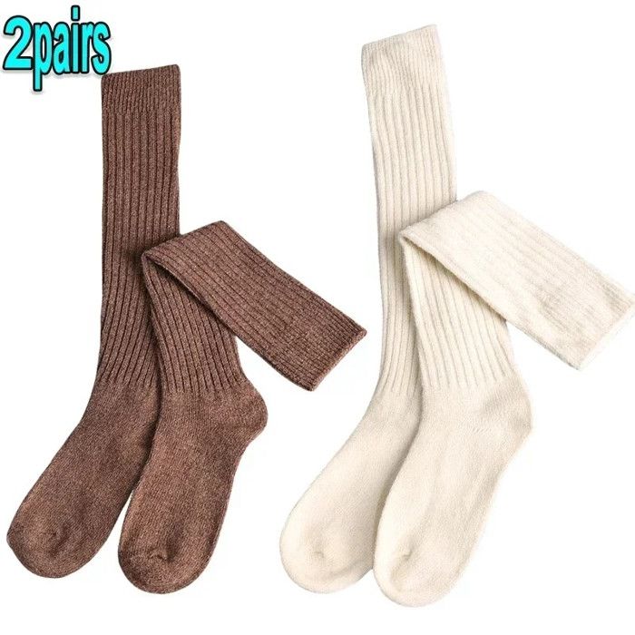 Chaussettes Chaudes Femme Longues - Coton, Impression Noël - Taille 35-38 - Lot De 1 Paire - Style Décontracté - 10