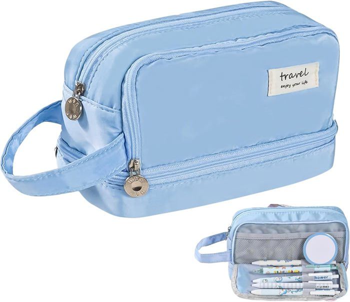 Imperméable Trousse Scolaire Avec Poignée Grande Trousse