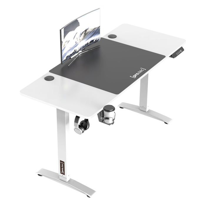 Table Bureau Réglable HaodaCulture 80x40cm - Hauteur 69-89cm, Roulettes Freinées - Pour Chambre, Canapé