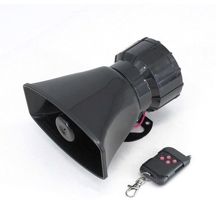 Klaxon de voiture sons multiples noir 12 V 100 W style 1 Étiquette