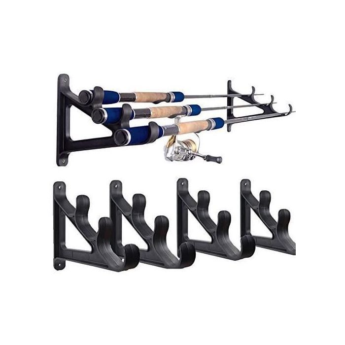 SUPPORT MURAL FIABLE pour bâtons de repère et bâtons de pêche lot de 12