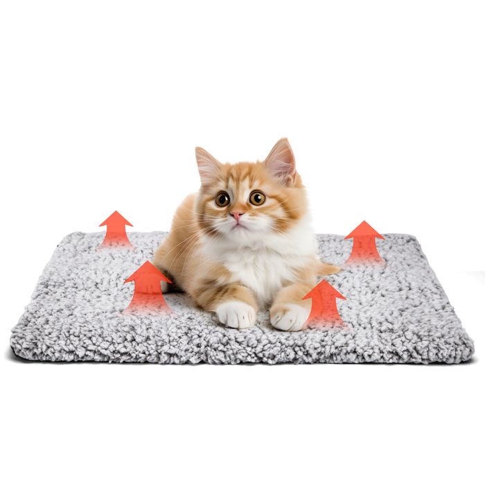 Nobleza Coussin Auto-Chauffant pour Chat & Chien Tapis Couverture Thermique Confortable et écologique 40x50cm