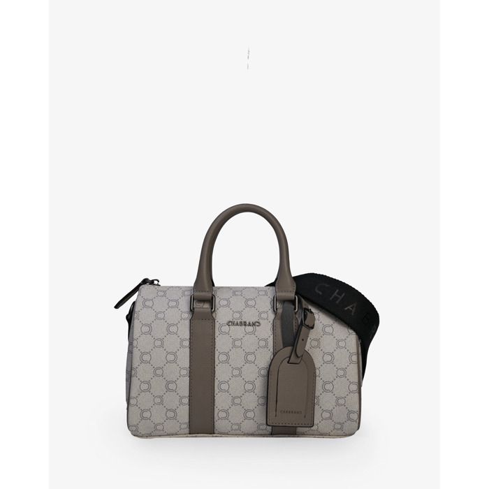 Sac à main - CHABRAND - Chabrand Icone - toile enduite siglée - garnie cuir - gris
