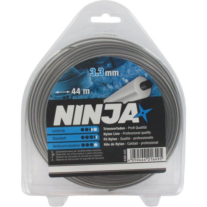 Fil nylon rond - NINJA - Ø 33mm - L44 m - Haute résistance