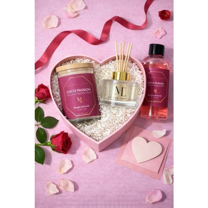 Coffret Parfum d’Intérieur Coco Passion – Bougie + Diffuseur +