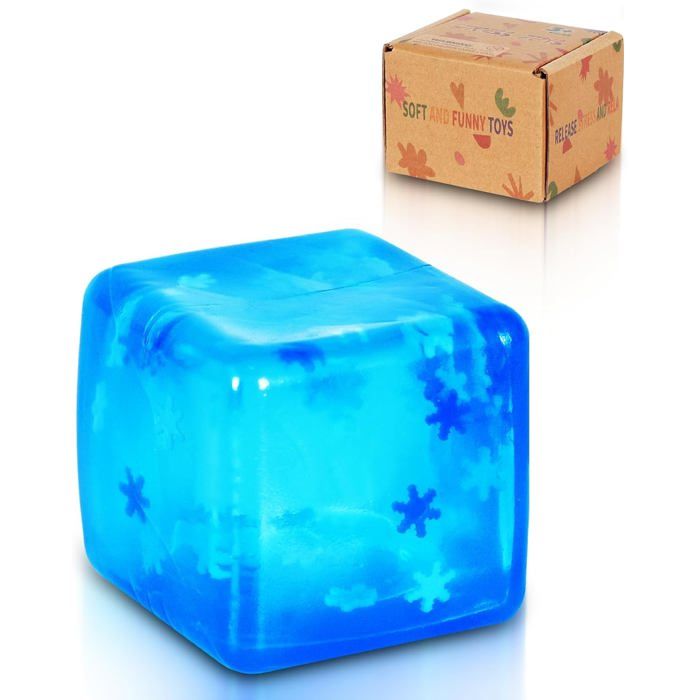 Balle Anti-Stress Carrée Cube Fidget Toy Jouet De to-fu À Presser Balle Anti -Stress Carrée Squishy Sensoriels Exercice pour Les Mains Balles Antistress Fidget Toy