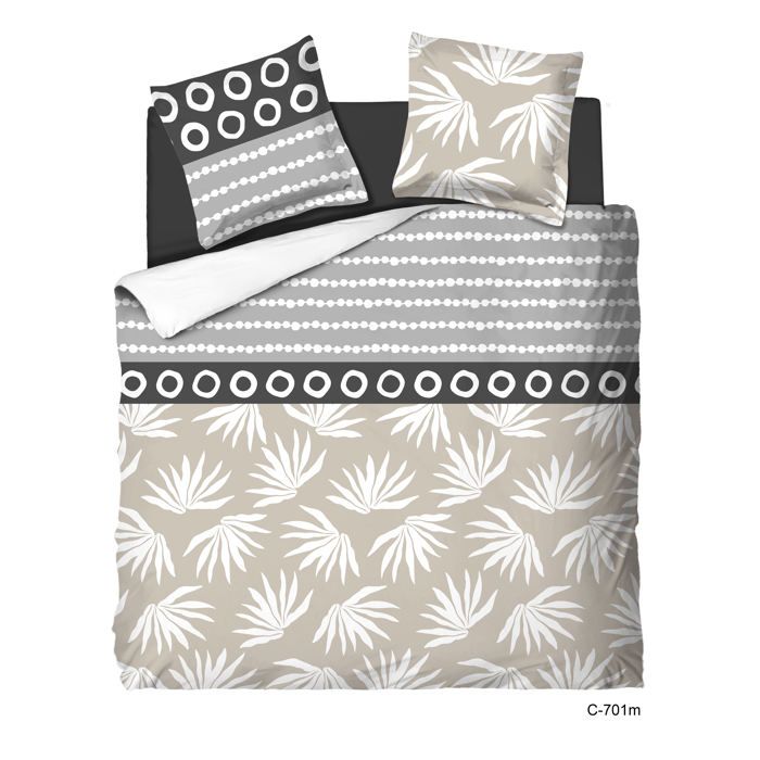 Parure de drap 2 places - UMBERTO RAVELLI - Microfibres - Drap plat 240x300 - Housse 140x190 - 2 taies 65x65