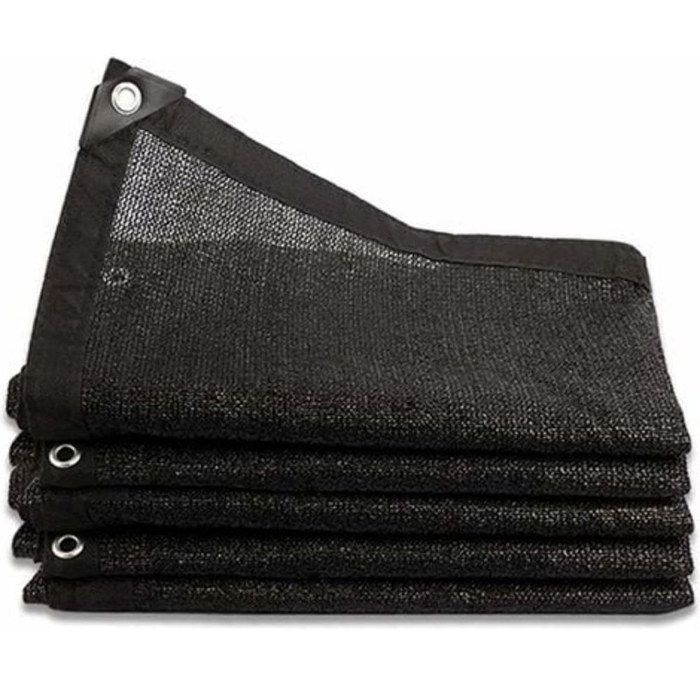 Filet dombrage 96 % – Voile dombrage renforcée & plus épaisse – Filet de serre coupe-vent avec œillets – Pour protection des