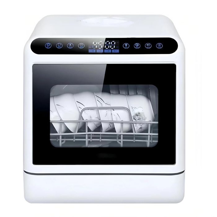Lave‑vaisselle de table UV+haute température séchage air chaud ajout manuel d’eau 1100W pour 4‑6 personnes