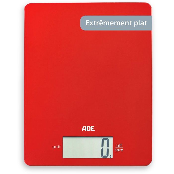 Balance de cuisine digitale ADE LEONIE Plastique ABS 22 x 17 cm Inclus 1 pile Cr 2032 - vue 2