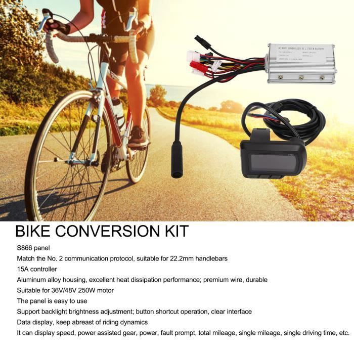 Kit de conversion de vélo électrique 1000 W 48 V pour vélos