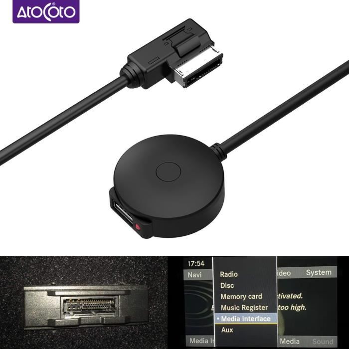 Adaptateur Bluetooth 5.0 Pour Audi / VW Avec Port AMI 3G - Compatible A3, A4, A6, Q5, Golf, Passat... - Pour écoute De Musique Uniquement (sans Commandes Au Volant) - 6