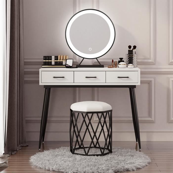 Mrltau Miroir de table, petit miroir de maquillage, miroir sur pied, petit miroir cosmétique Mrltau Miroir de table, petit miroir de maquillage, miroir sur pied, petit miroir cosmétique