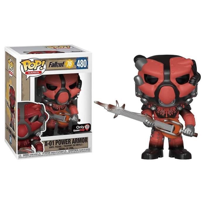 Fallout 76 X 01 Power Armor Rouge Pop exclusive aux tats Unis