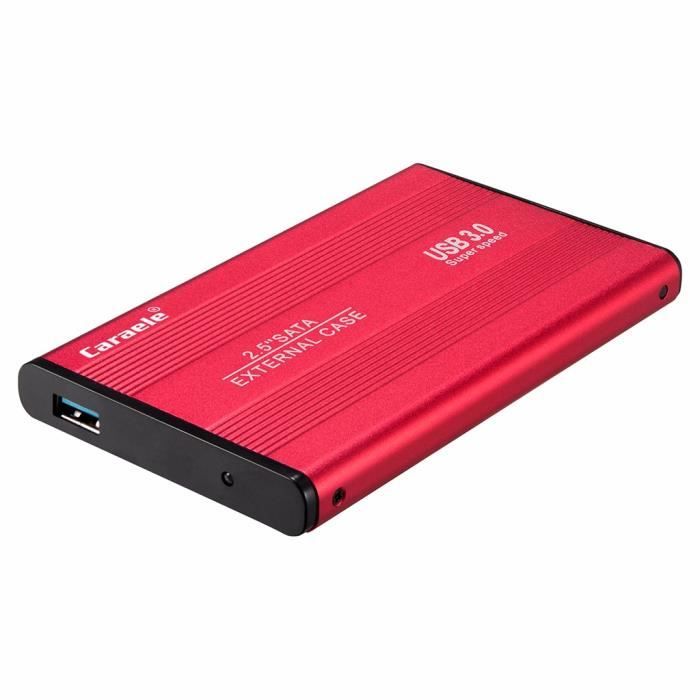 SUHSAI Disque Dur Portable Robuste de 500 Go Haute Vitesse résistant aux  Chocs – Disque Dur Externe de 2,5 USB 3.0 Anti-Chute Compatible avec