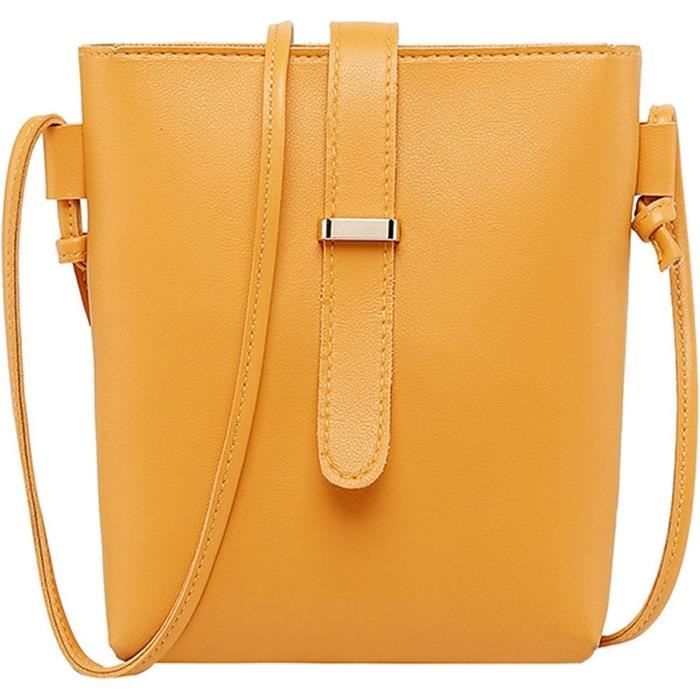 Pochette new arrivals jaune femme