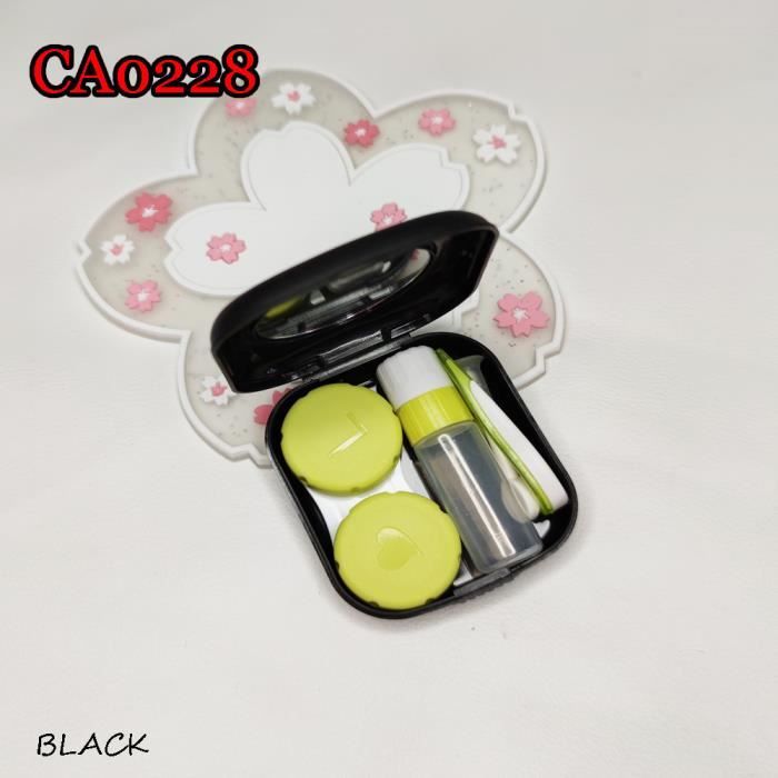 Étui à lentilles de contact,boîte de rangement de lentilles de contact,léger et portable,boîte de soins pour bureau,voyage,maison - Achat / Vente entretien lentilles