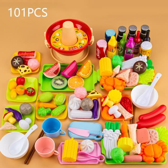 Jouets de cuisine - J - Dinette interactive - 101 pièces - Plastique - Pour enfants à partir de 3 ans