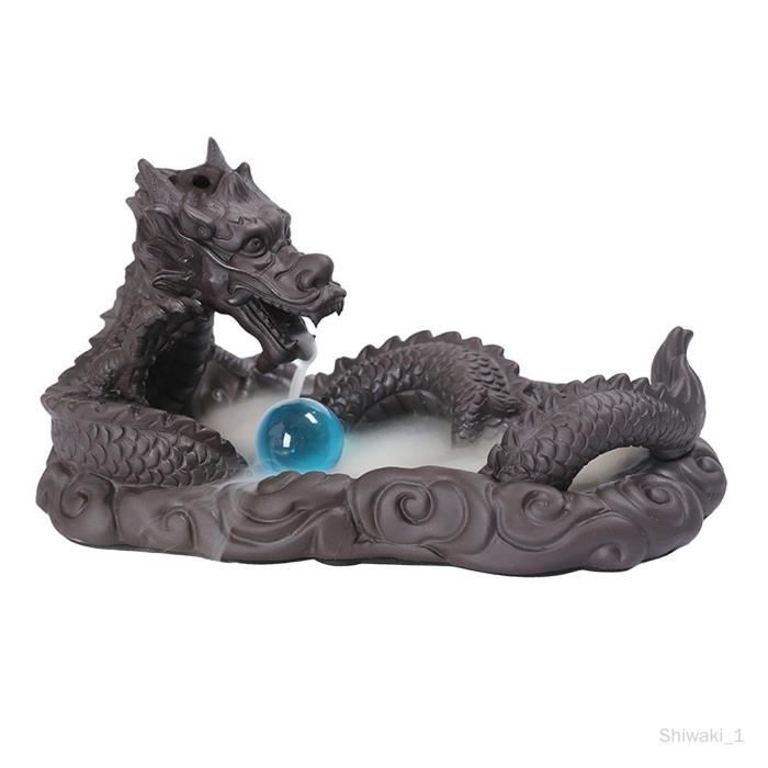 Brûleur d'encens à reflux, Figurine en résine, ornement